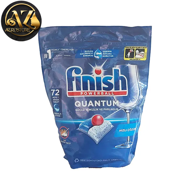 قرص ماشین ظرفشویی فینیش مدل کوانتوم ۷۲ عددی