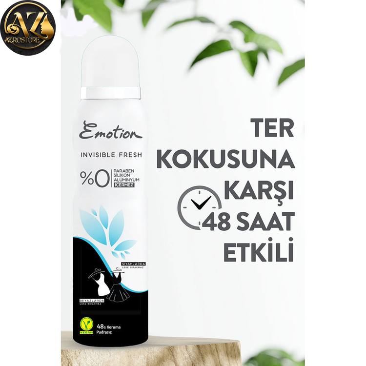 خرید اسپری دئودورانت ایموشن مدل Invisible Fresh زنانه 150 میل