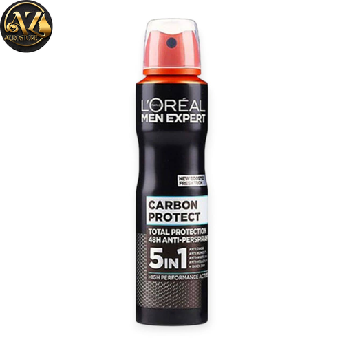 خرید اسپری ضد تعریق مردانه لورآل مدل Carbon Protect 5in1