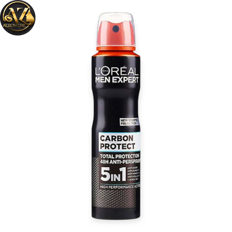 خرید اسپری ضد تعریق مردانه لورآل مدل Carbon Protect 5in1