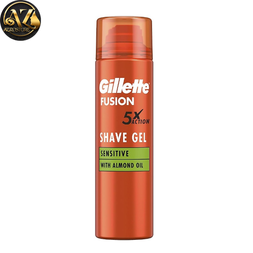 خرید ژل اصلاح ژیلت سری Fusion 5 حاوی روغن بادام مناسب پوست های حساس