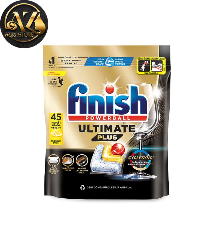قیمت قرص ماشین ظرفشویی فینیش مدل Ultimate Plus بسته 45 عددی