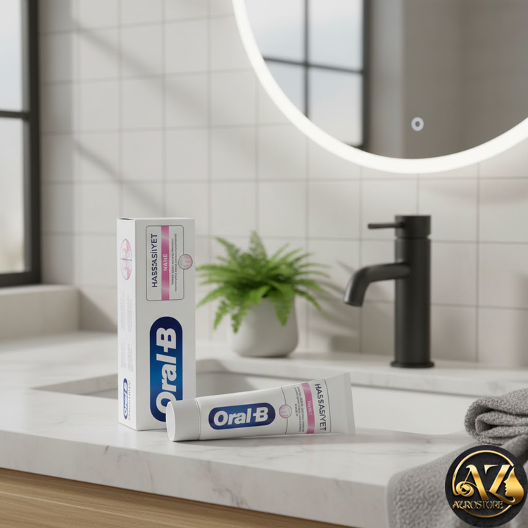 خرید خمیردندان نعنایی روزانه اورال بی Oral b دندان های حساس Sensitive حجم 75 میل