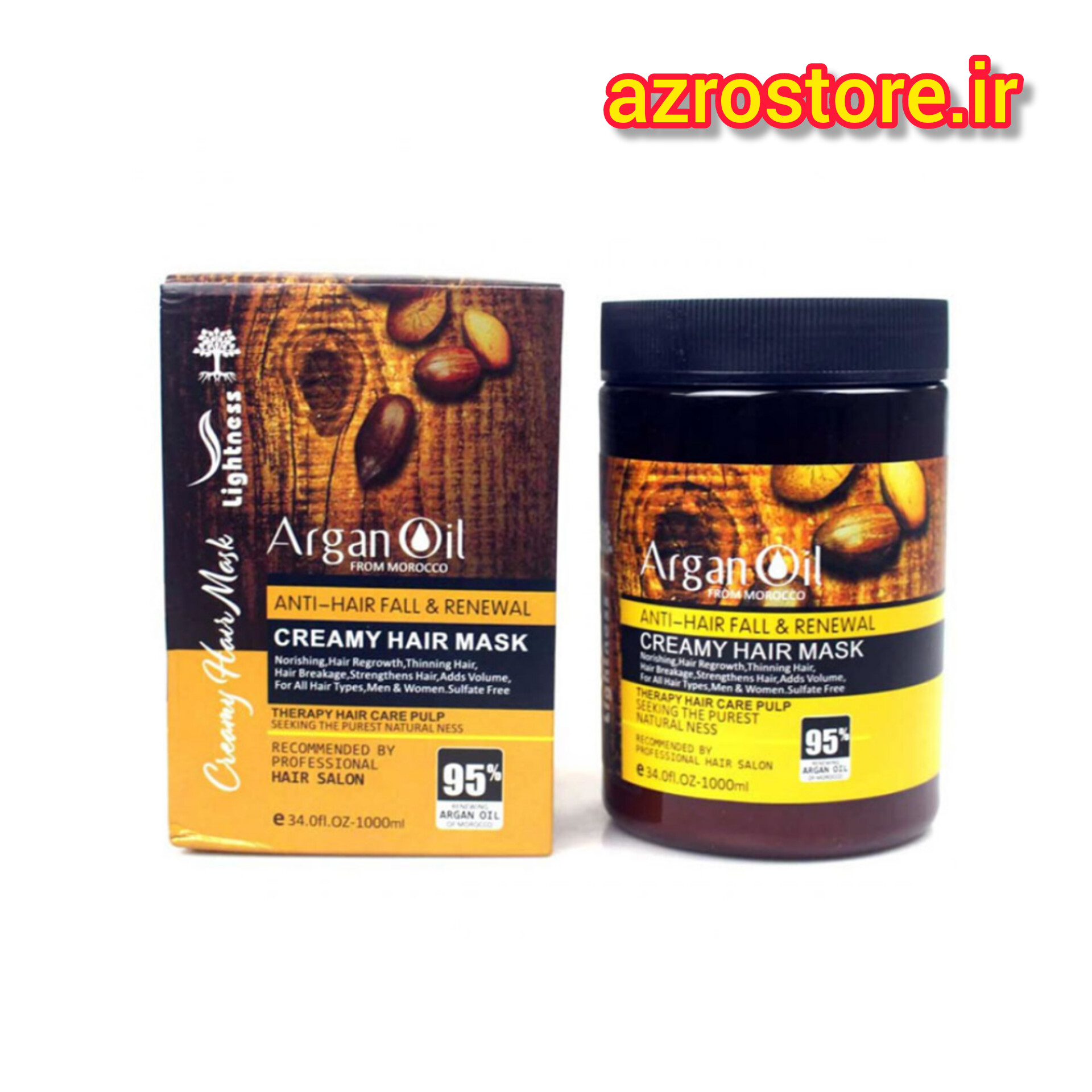 ماسک مو آرگان حجم ۱۰۰۰ میلی لیتر بدون سولفات
