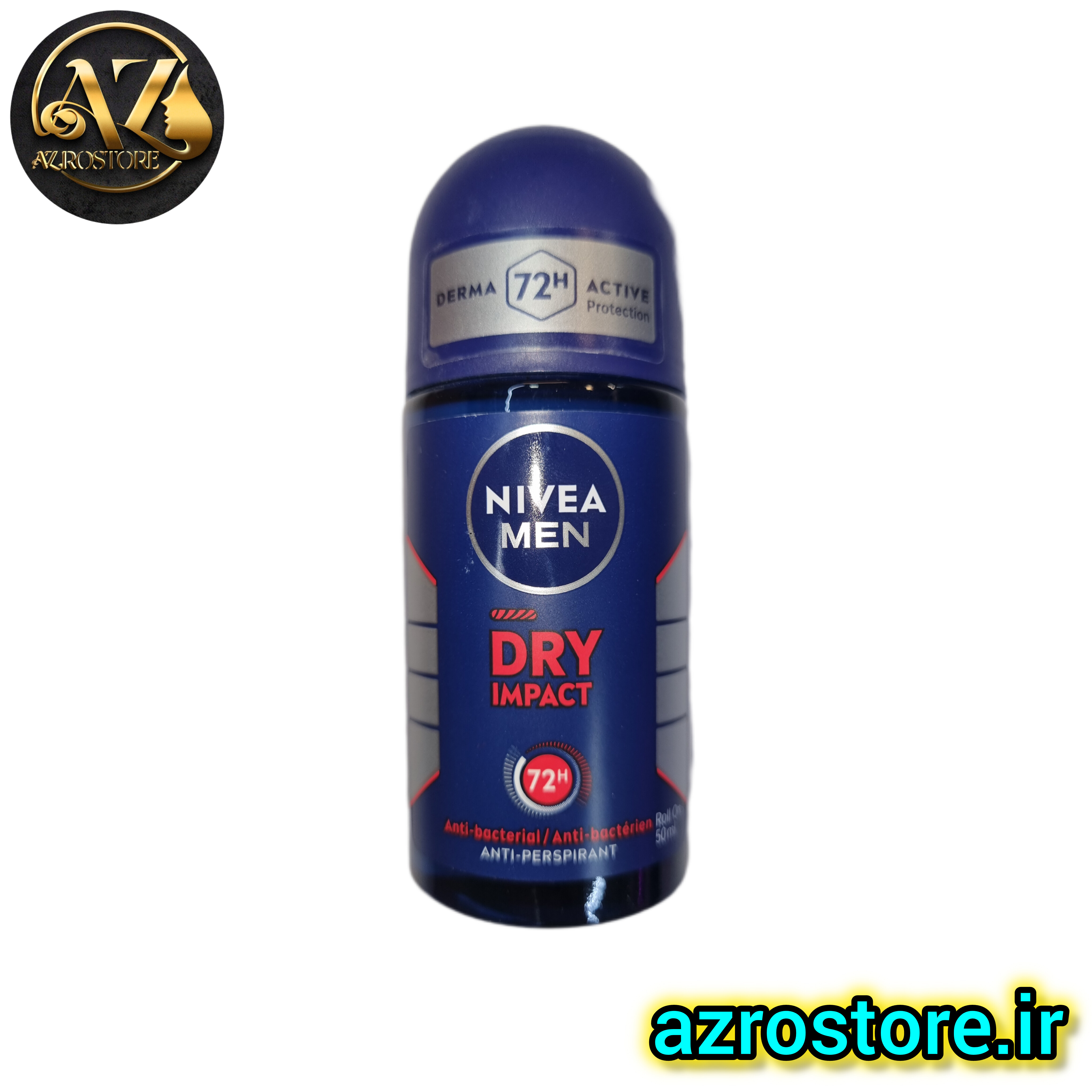مام رول ضد تعریق مردانه نیوآ 72 ساعت مدل درای ایمپکت Nivea Dry impact حجم 50 میل
