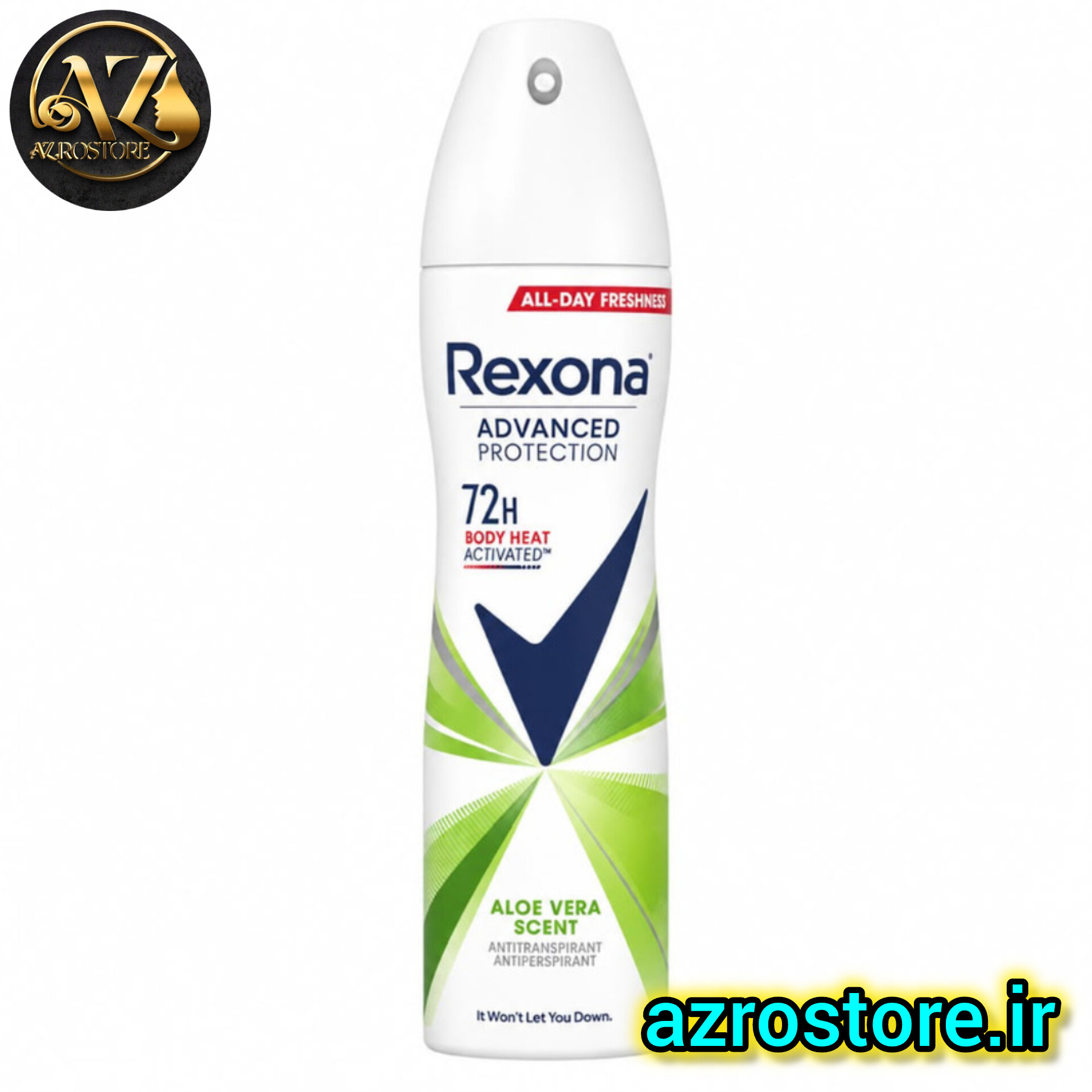 اسپری ضد تعریق زنانه رکسونا مدل Aloe Vera Scent  حجم ۲۰۰ میلی لیتر ۷۲ ساعته