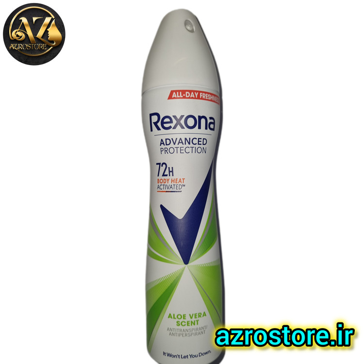 اسپری ضد تعریق زنانه رکسونا مدل Aloe Vera Scent حجم ۲۰۰ میلی لیتر ۷۲ ساعته