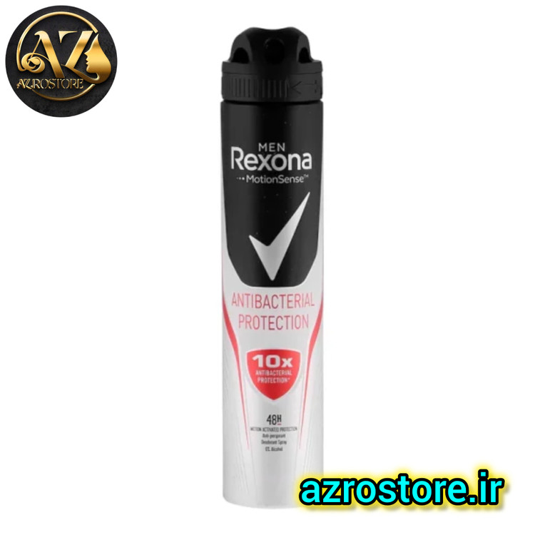 اسپری دئودورانت مردانه رکسونا آنتی باکتریال پروتکشن 48 ساعته حجم 200 میل