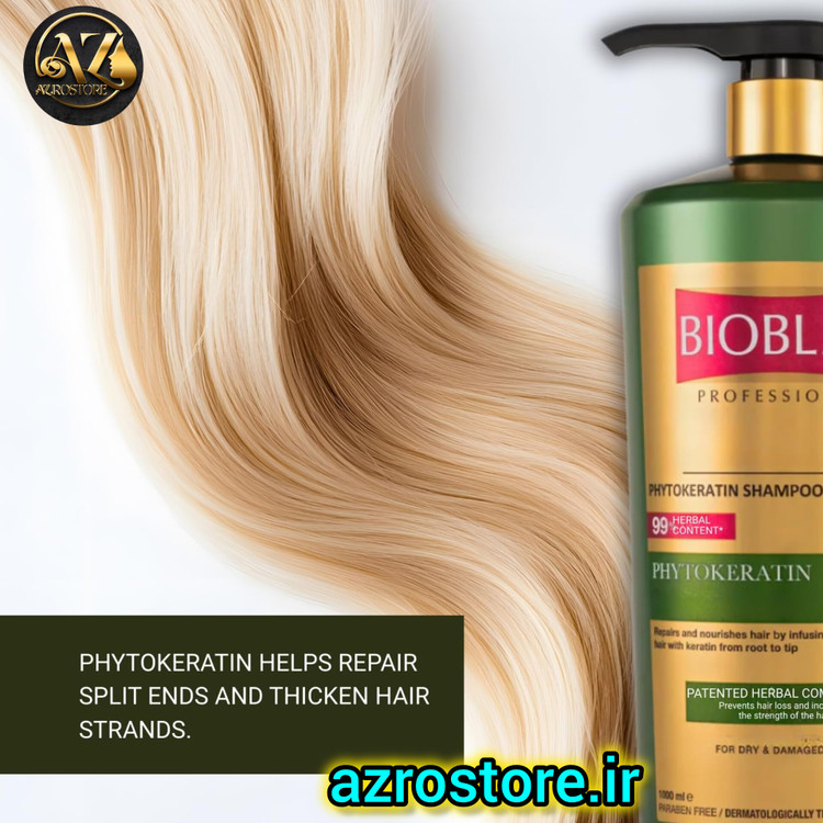 شامپو ضد ریزش بیوبلاس مدل Phytokeratin حجم ۱ لیتر