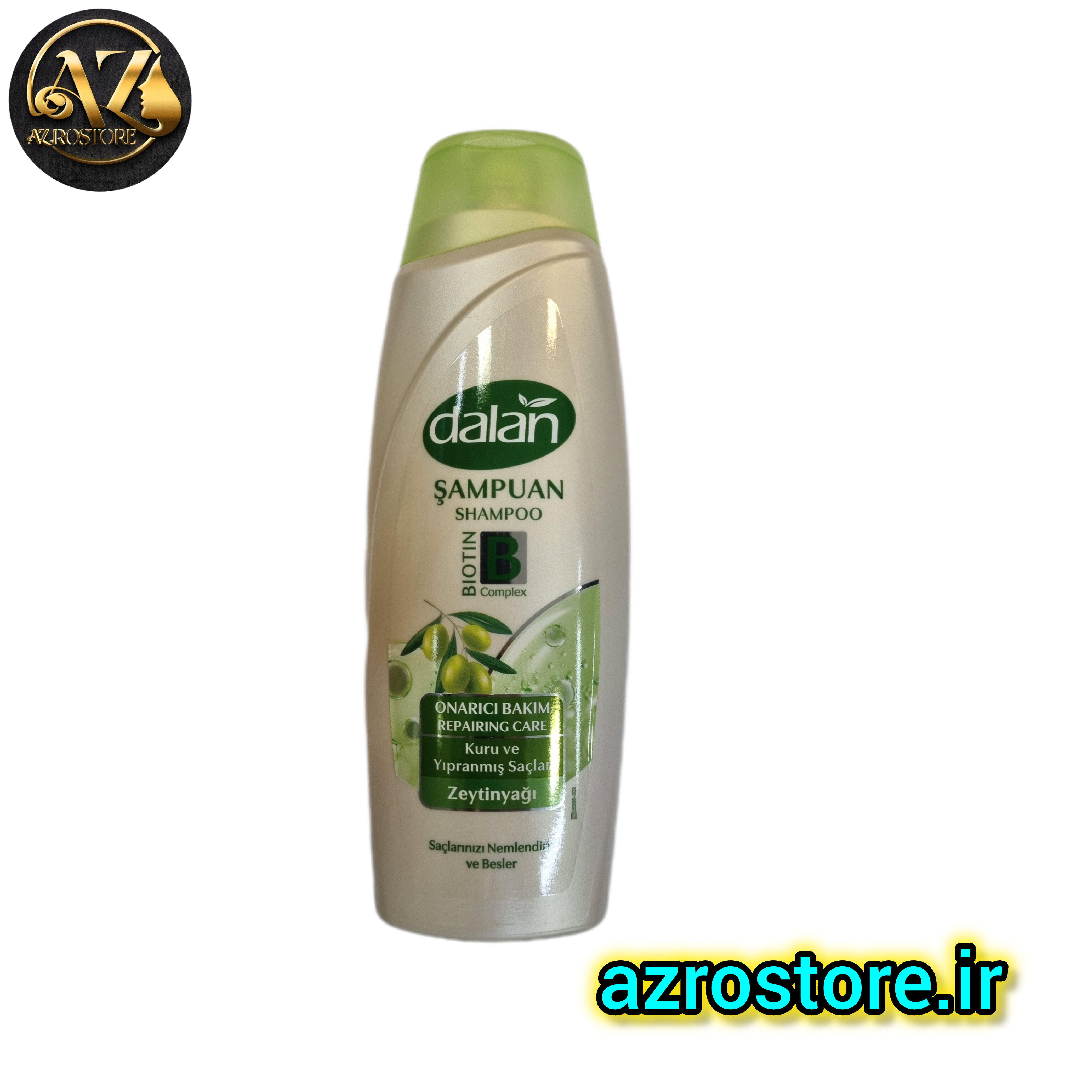 شامپو دالان مدل روغن زیتون و بیوتین مناسب برای موهای خشک و آسیب‌دیده حجم 450 میل