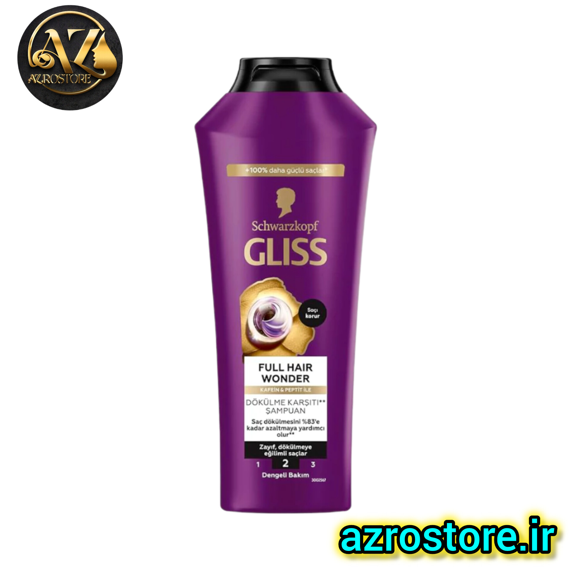 شامپو تقویت کننده گلیس FULL HAIR WONDER مناسب موهای ضعیف