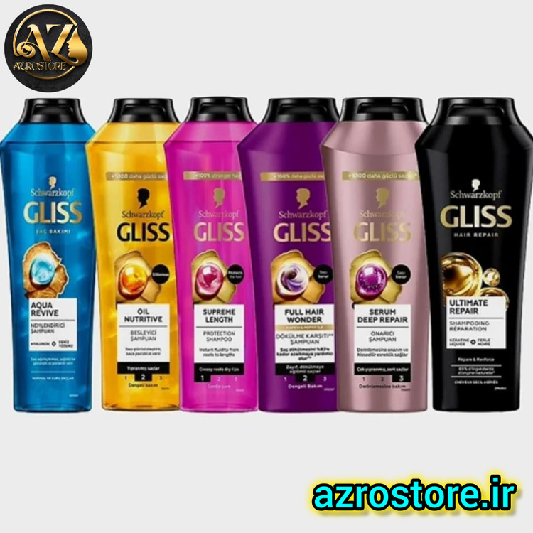 شامپو گلیس مدل Oil Nutritive مغذی و براق کننده مناسب موهای آسیب دیده ۴۰۰ میلی لیتر