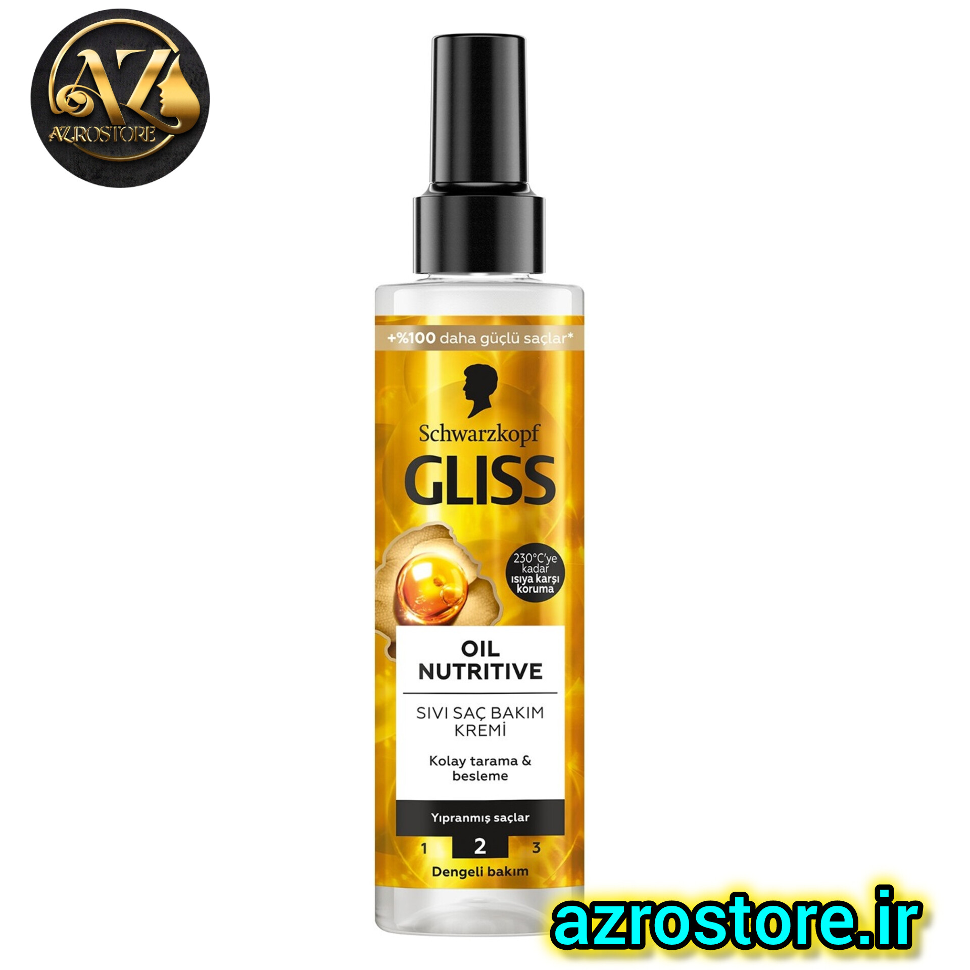 اسپری دو فاز گلیس مدل Oil Nutritive مناسب موهای آسیب دیده 200 میلی لیتر
