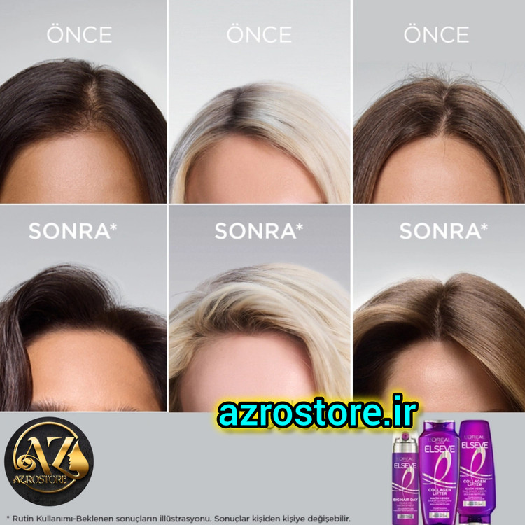 شامپو حجم دهنده مو لورال Loreal مدل کلاژن لیفتر Collagen Lifter حجم 300 میل