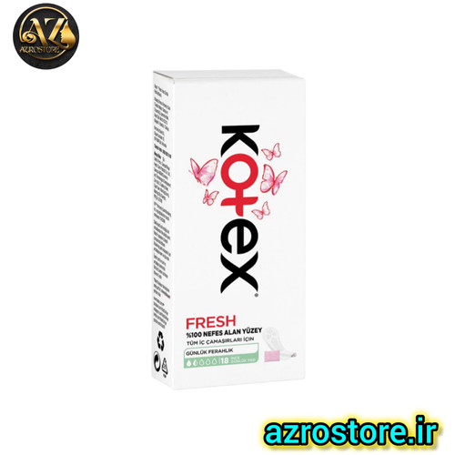 پد روزانه نازک کوتکس KOTEX مدل Fresh بسته 18 عددی