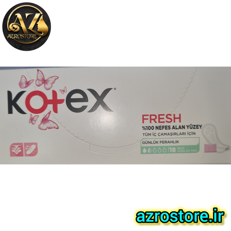 پد روزانه نازک کوتکس KOTEX مدل Fresh بسته 18 عددی