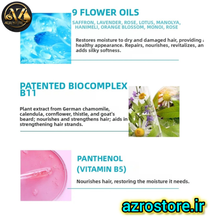 ماسک مراقبت از موی بایوکسین (Bioxcin) حاوی روغنهای مغذی - ۲۲۵ میلیلیتر